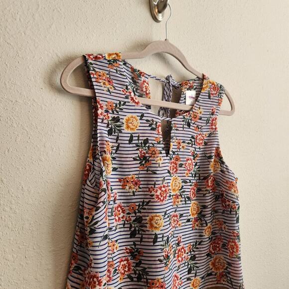 CAbi Penelope Mixed Print Striped Sleeveless Tunic Style 5354 Size Medium - Picture 5 of 12